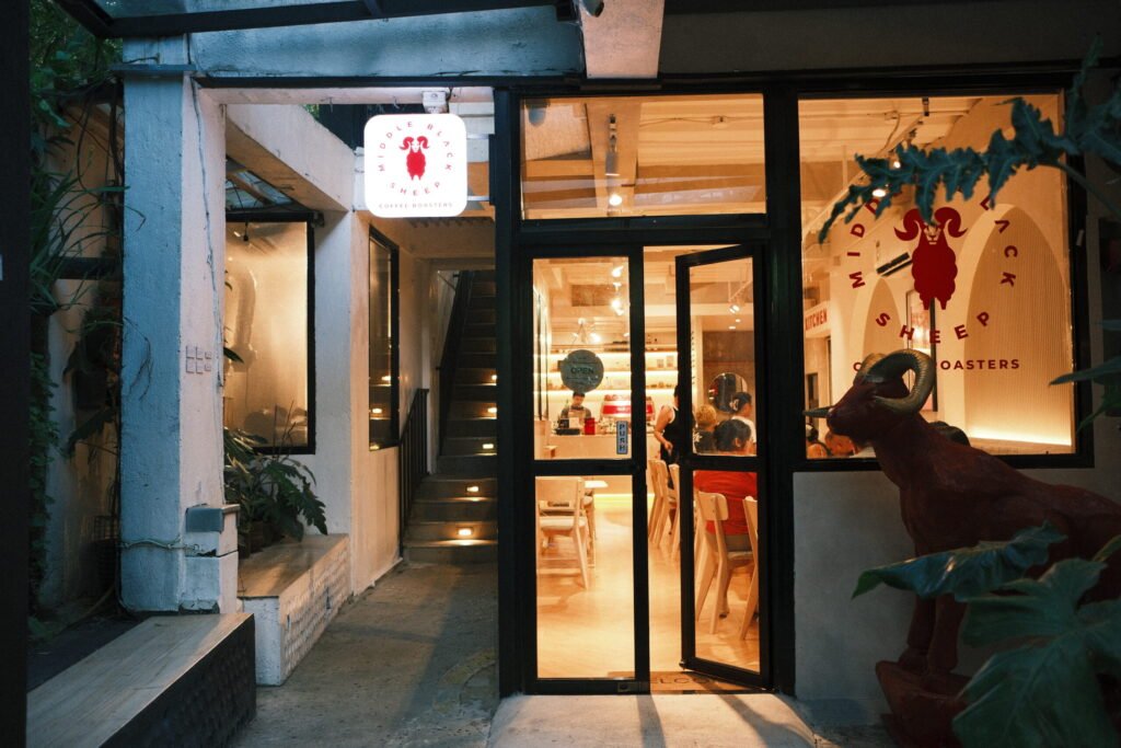 Exterior of Middle Black Sheep Coffee Roasters in Tagaytay, Cavite, Philippines.