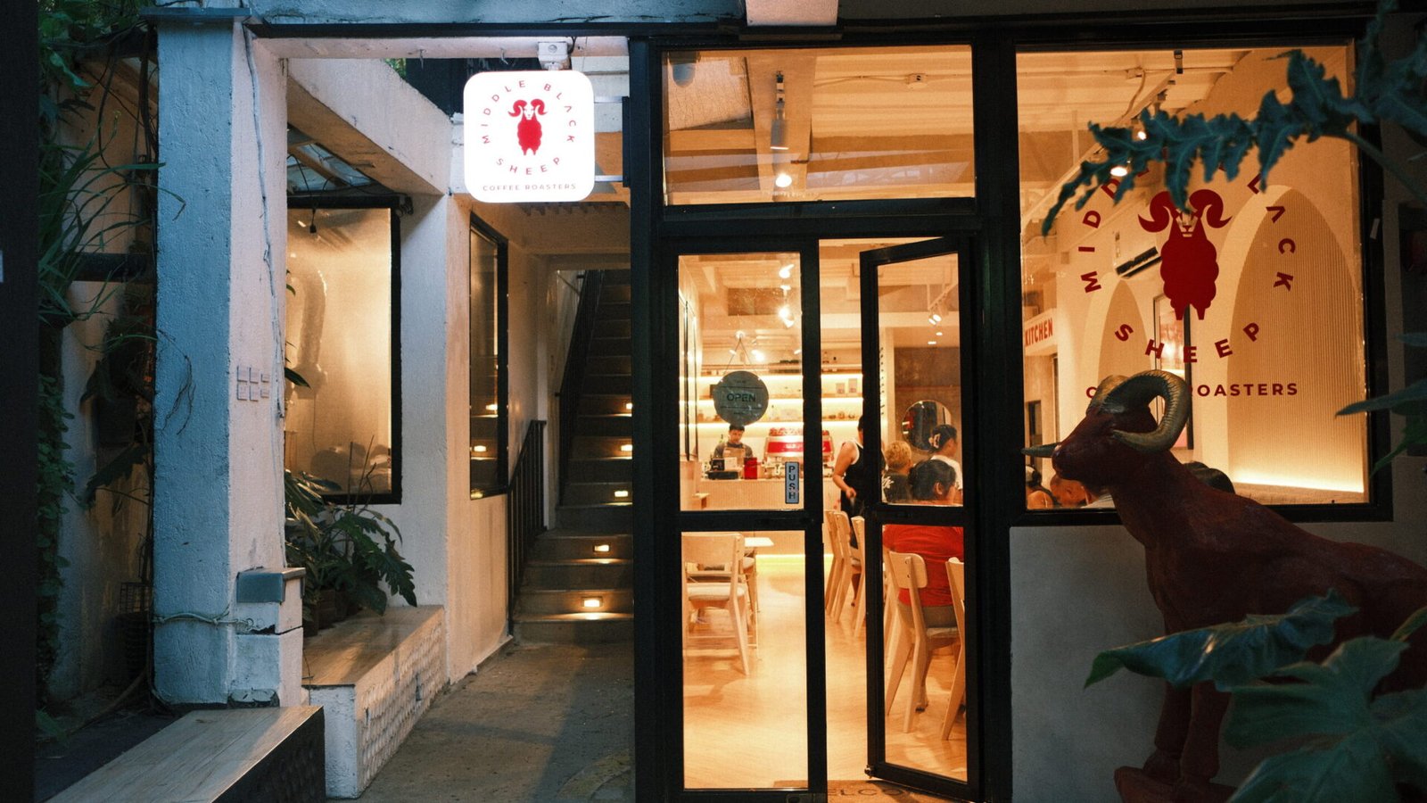 Exterior of Middle Black Sheep Coffee Roasters in Tagaytay, Cavite, Philippines.