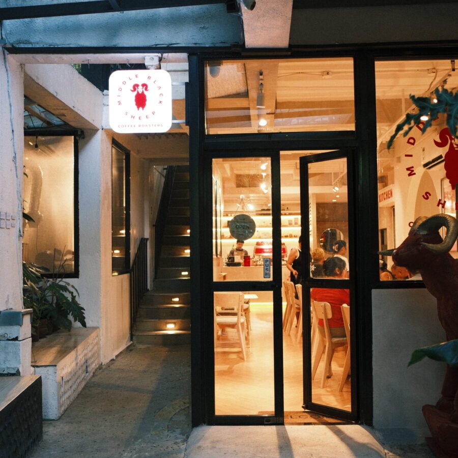 Exterior of Middle Black Sheep Coffee Roasters in Tagaytay, Cavite, Philippines.